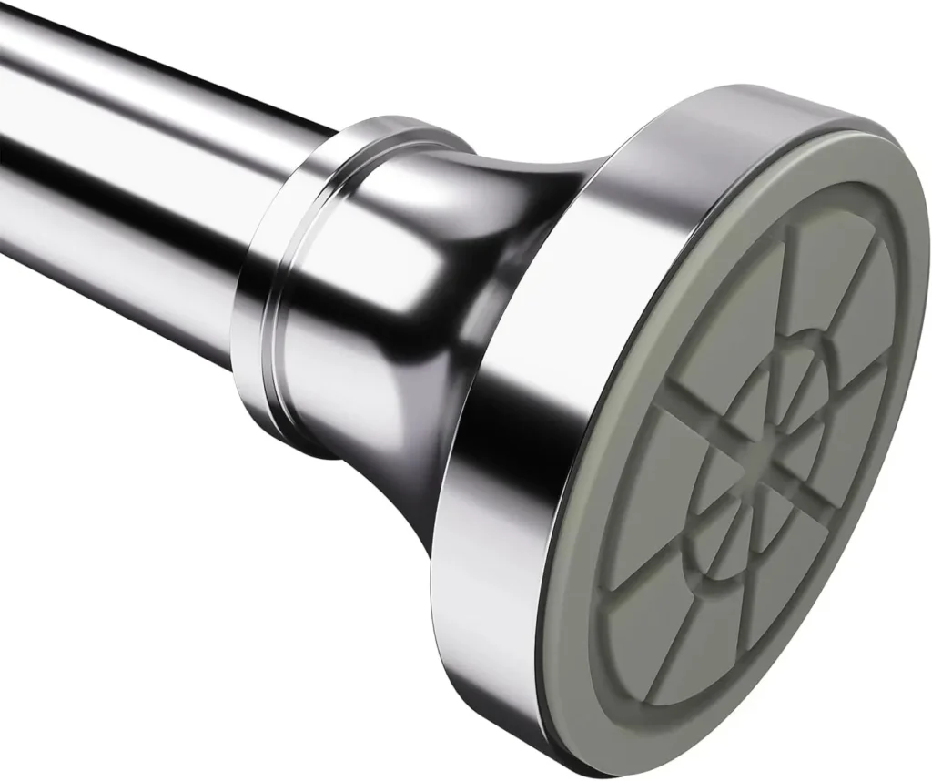 Dual pack black adjustable shower curtain rods