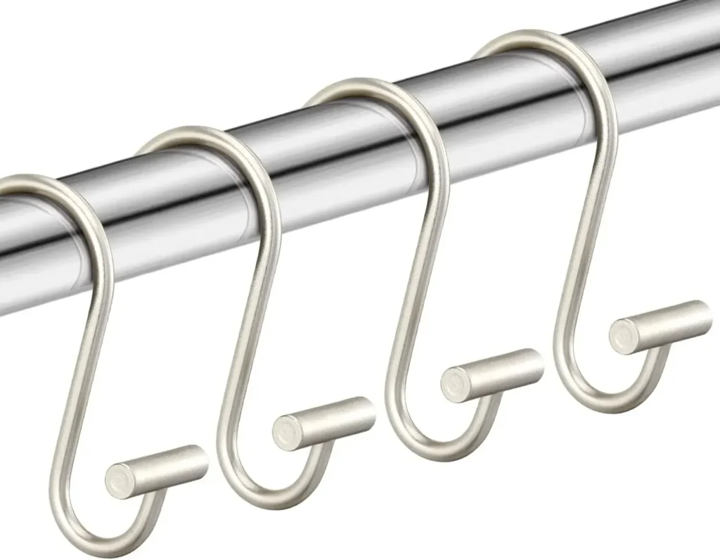 Luxury bathroom shower curtain hook collection
