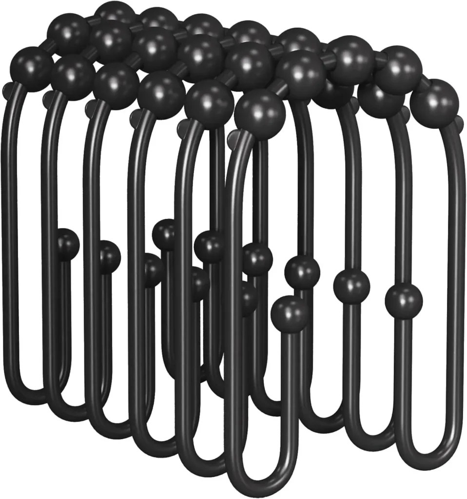 Modern bathroom shower curtain hook set of 12